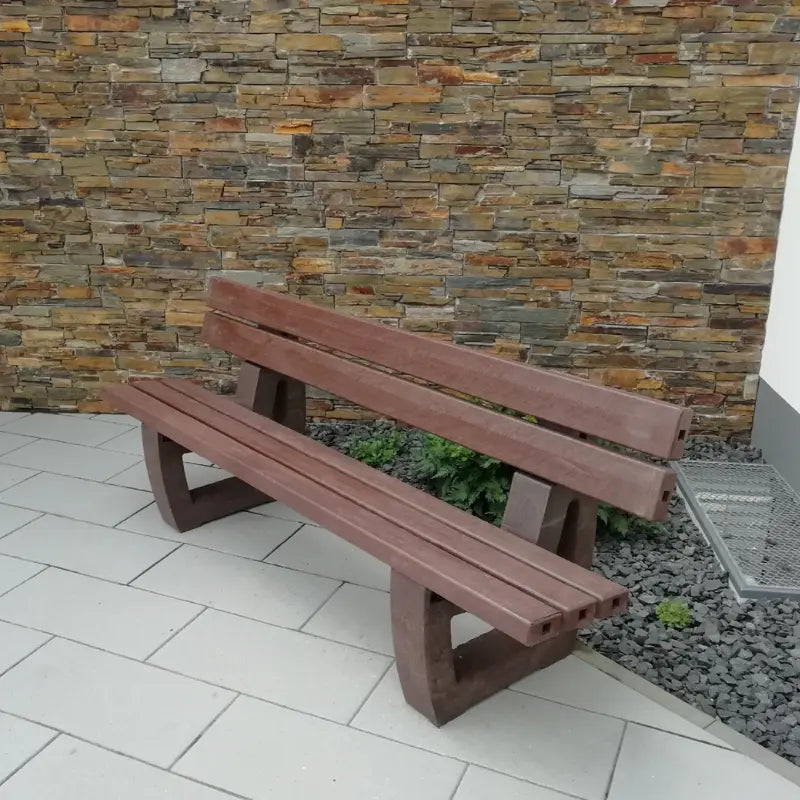 Banc en plastique recyclé Sutton