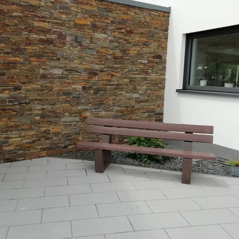 Banc en plastique recyclé Sutton