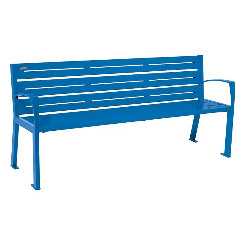 Banc plastique recyclé et acier Silaos