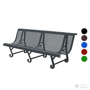 Banc métal vague (trous carrés)