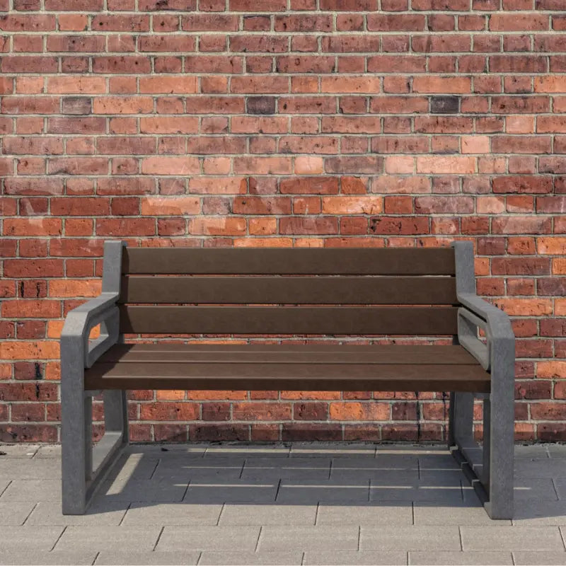Banc PMR en plastique recyclé Tarlo