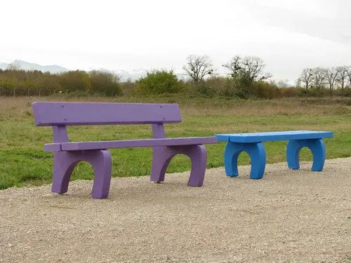 Banc béton platane