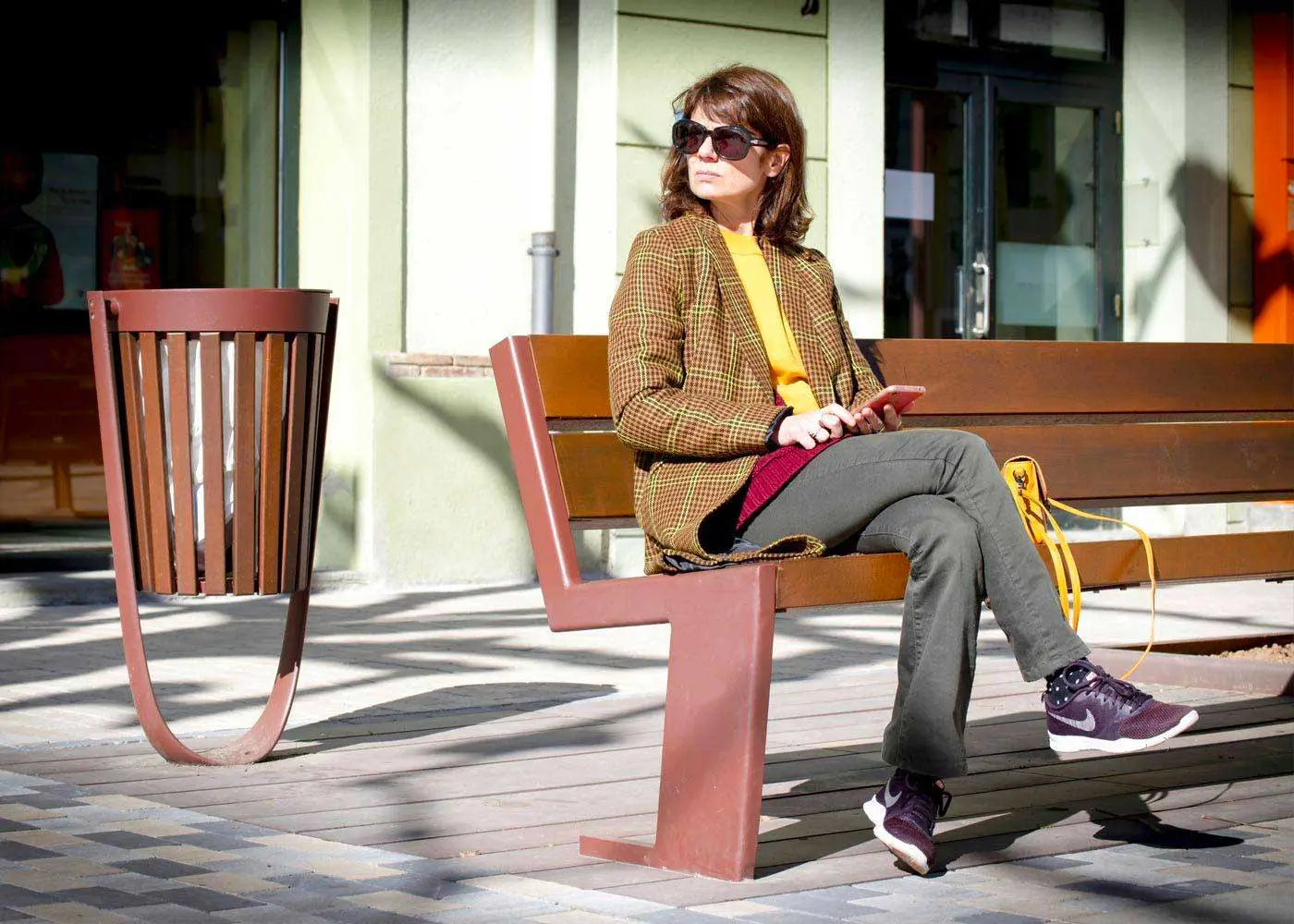 Banc en bois et fonte Quatre