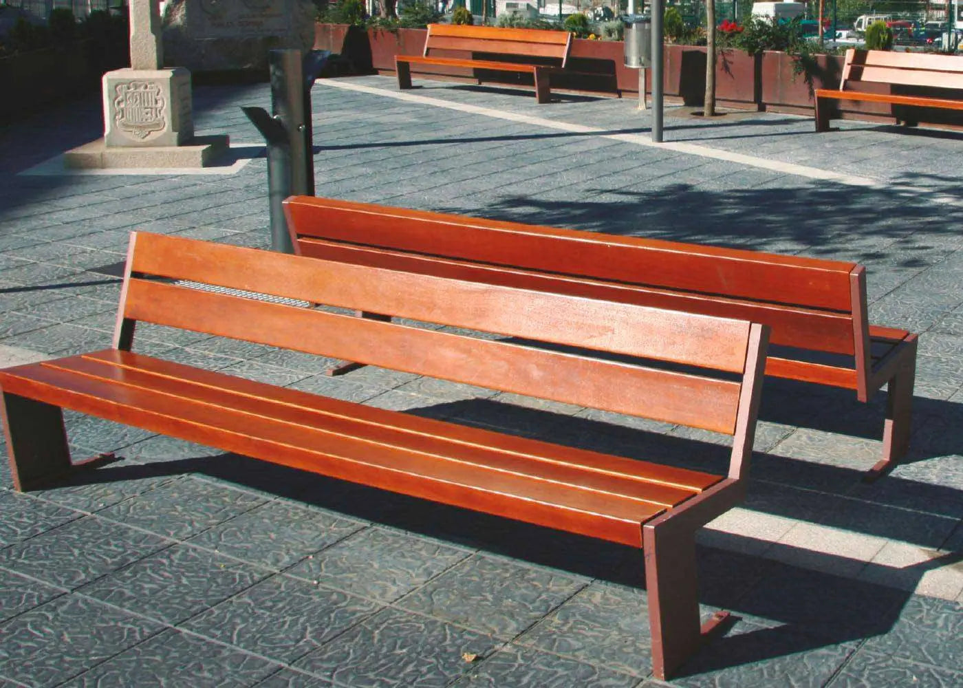 Banc en bois et fonte Quatre