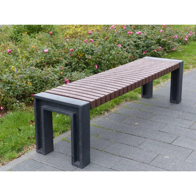 Banquette en plastique recyclé Ueno