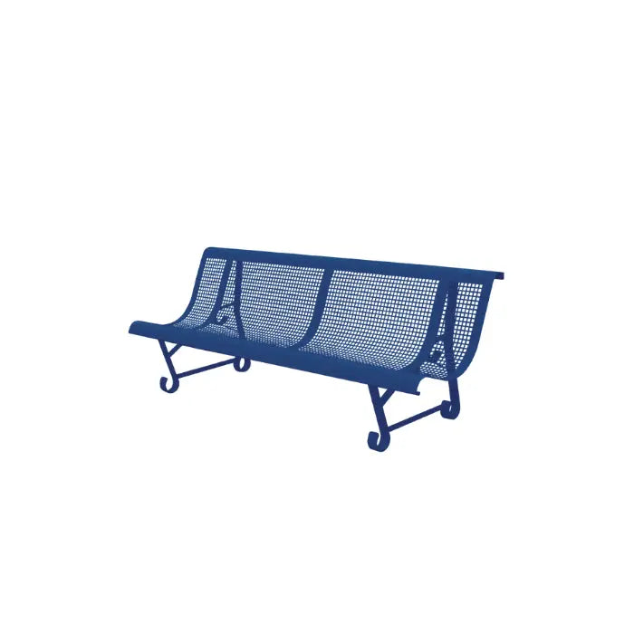 Banc métal vague (trous carrés)