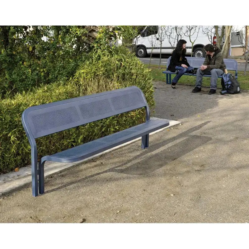 Banc métal conviviale