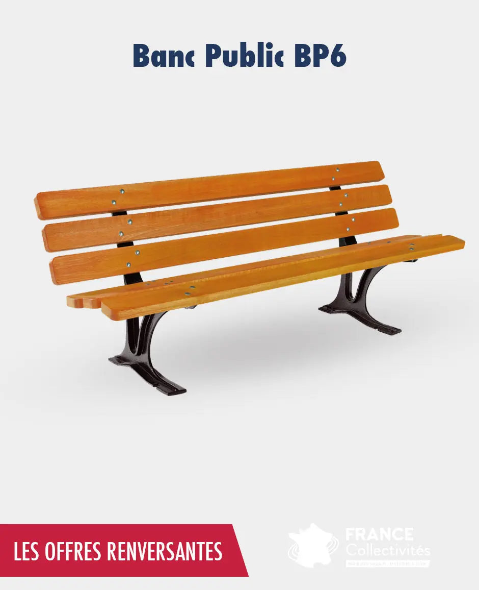 Promo banc bois BP6 france collectivités