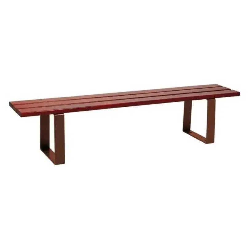 Banc public Riga avec assise en lames de bois épaisseur 36 mm