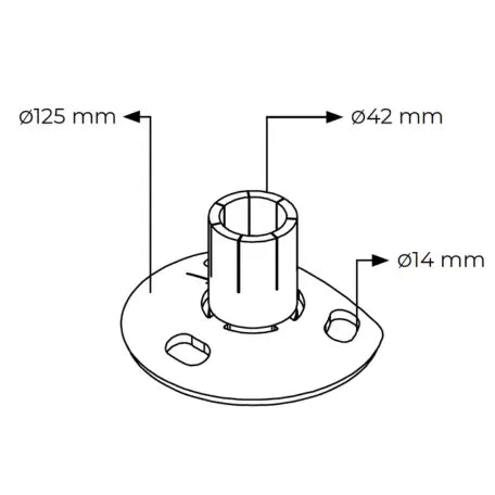 Barrière de guidage double lisse en kit en inox - France Collectivités