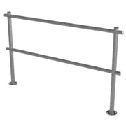 Barrière de guidage double lisse en kit en inox - France Collectivités