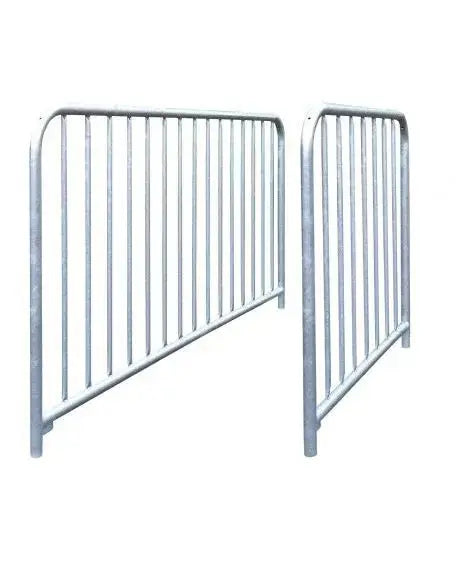 Barrière à barreaux en acier galvanisé longueur 2000 mm pour aménagement urbain