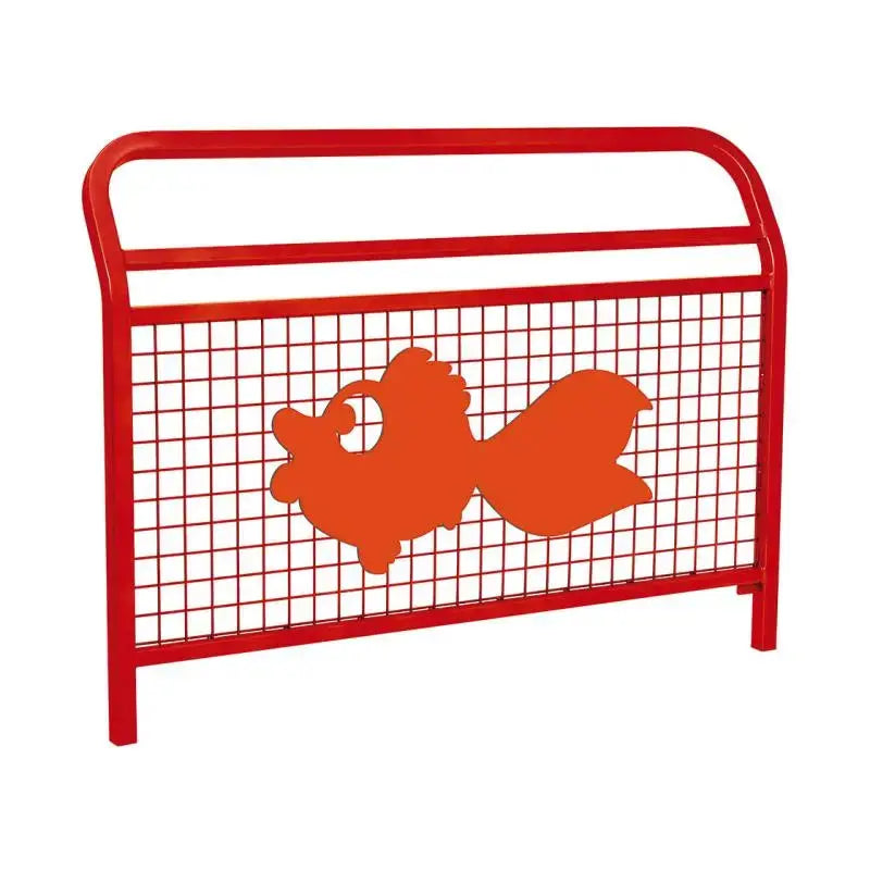 Barrière de protection pour école avec structure en acier galvanisé thermolaqué