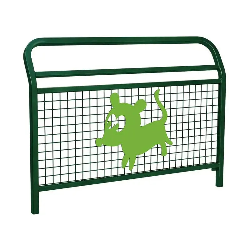 Barrière de protection enfant avec cadre en acier galvanisé peint