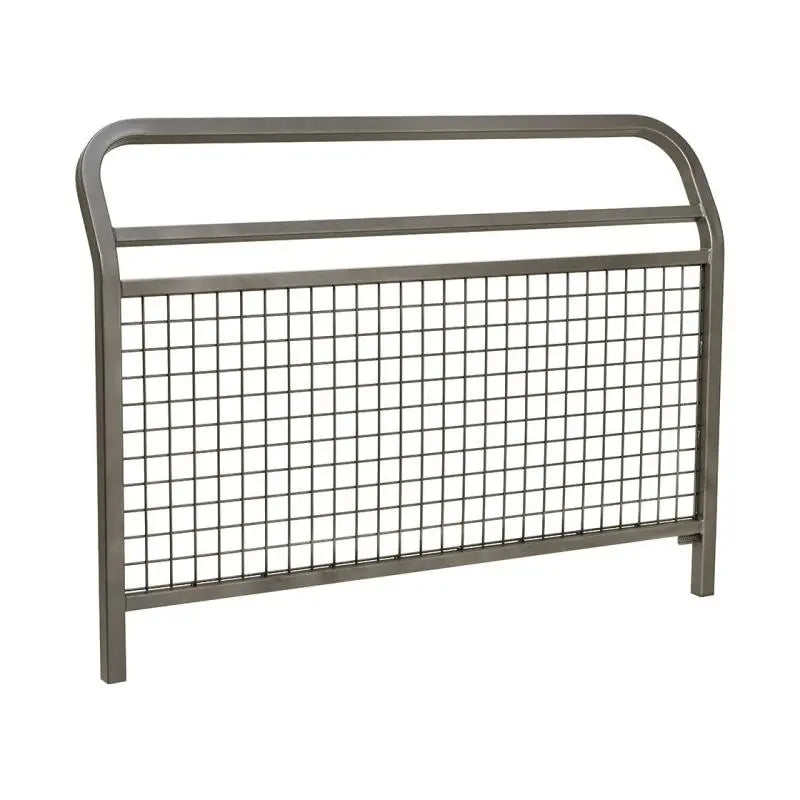 Barrière urbaine conviviale avec montants en tube acier 40 x 40 mm