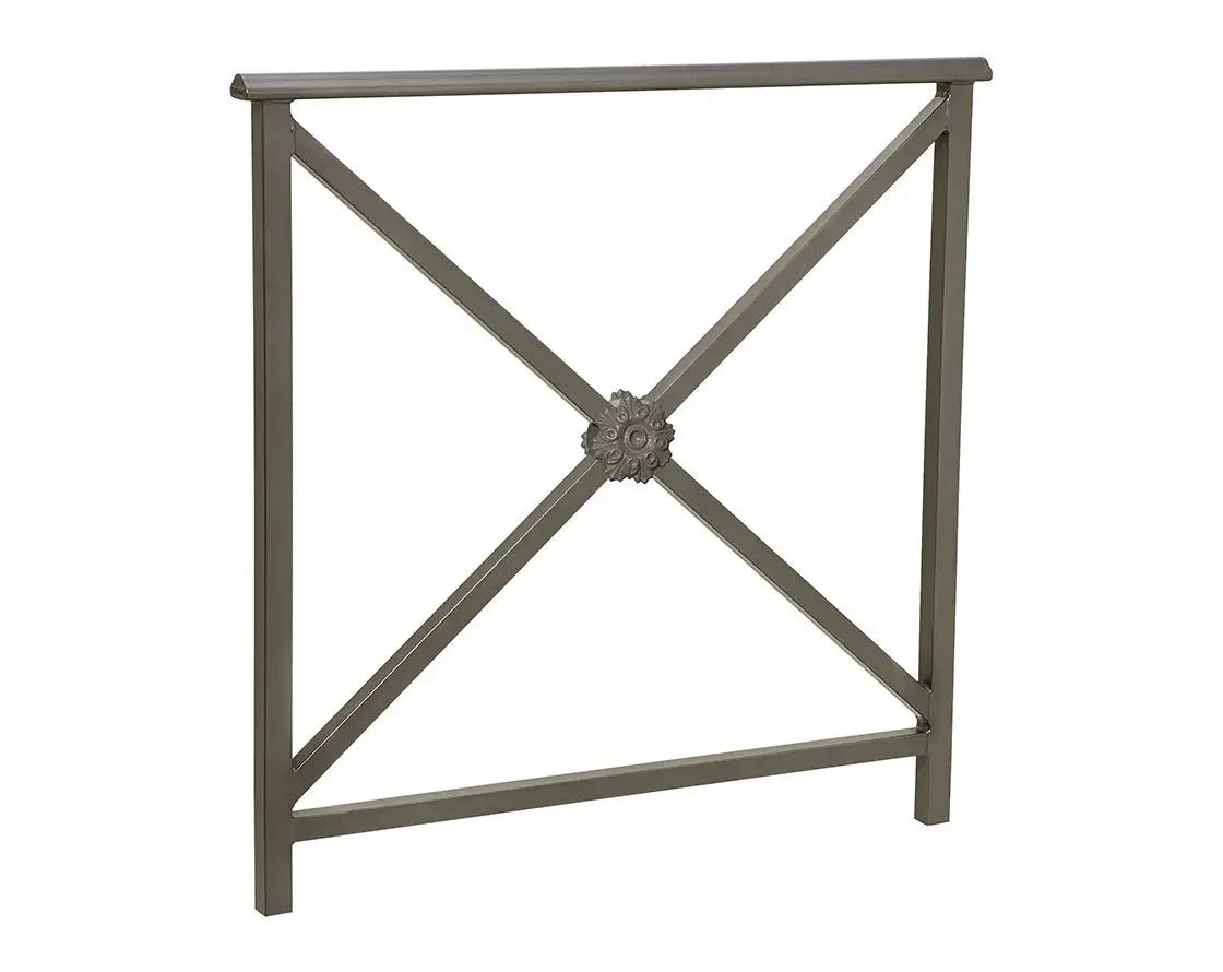 Main courante Lisbonne avec cadre simple croix et finition peinture sur zinc