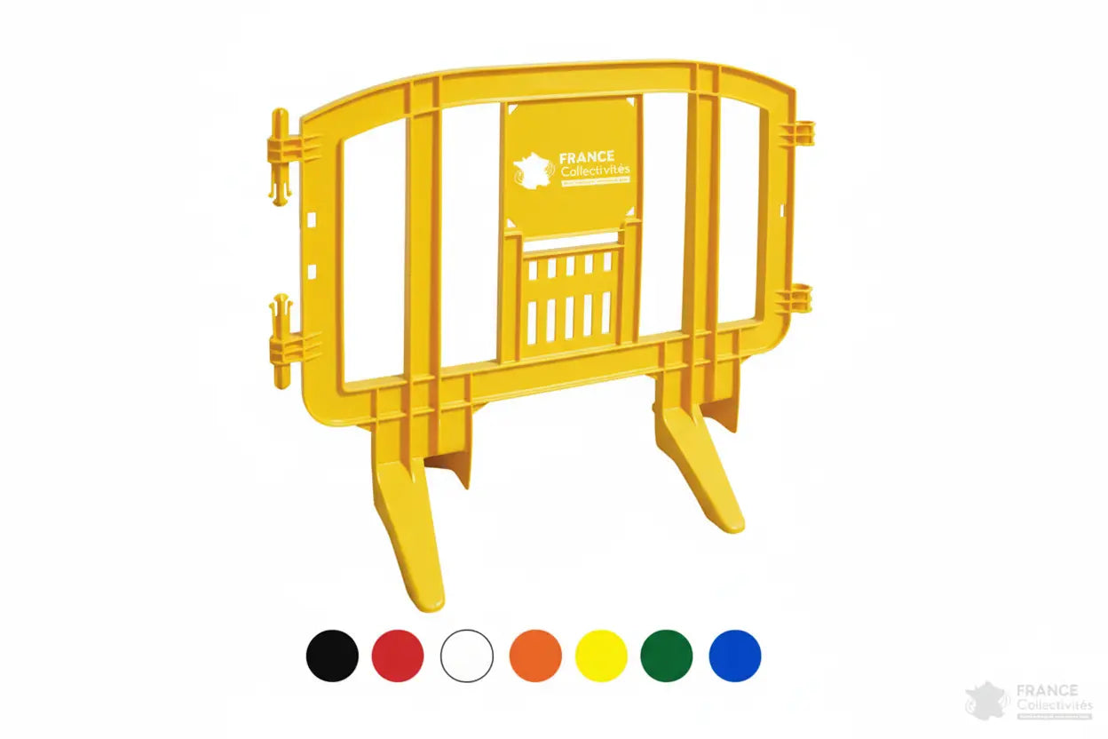 Barrière MOVIT 125 cm empilable et emboîtable pour organisation d’espaces publics
