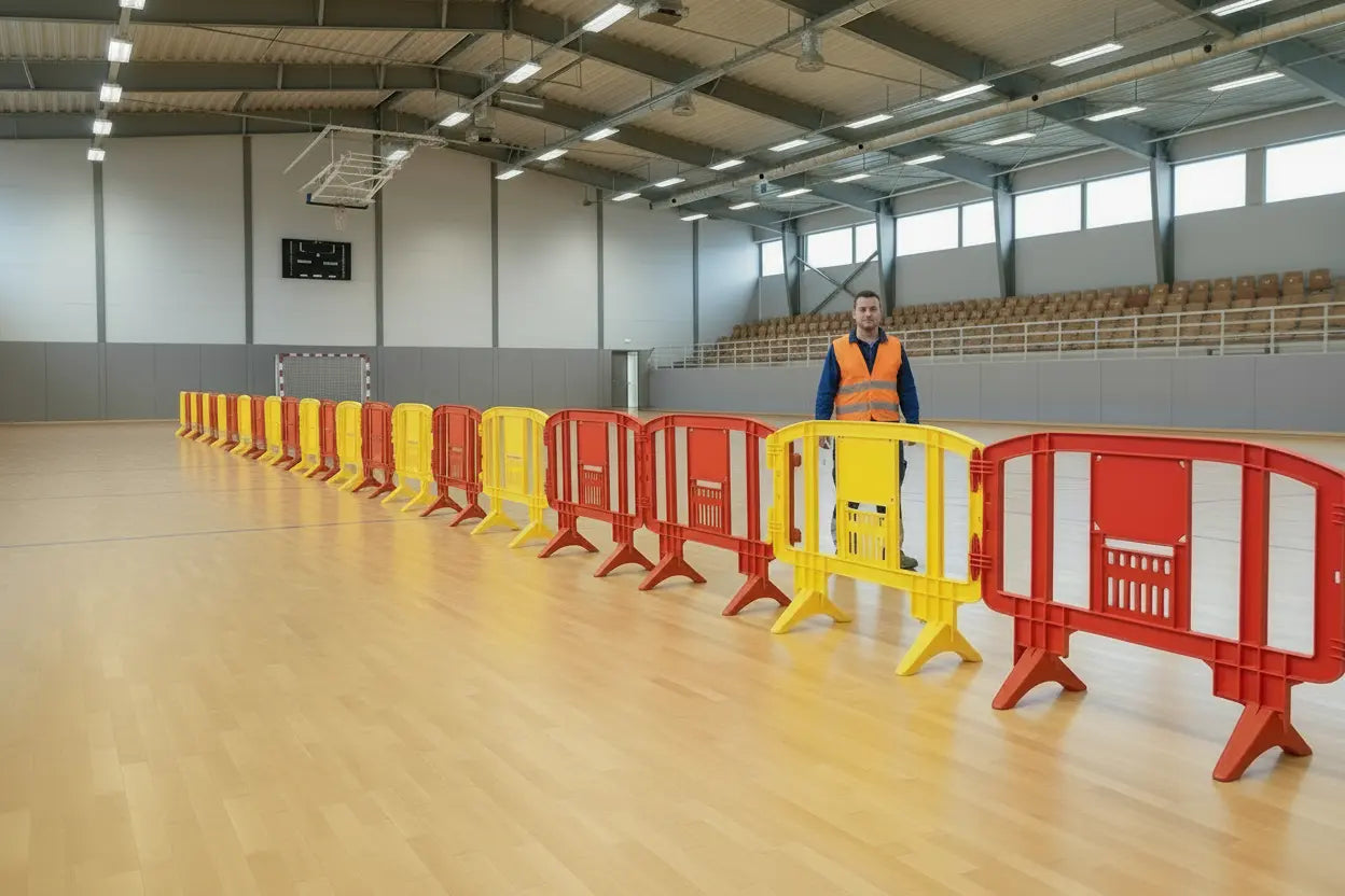 Barrière plastique MOVIT 125 cm fabriquée en une seule pièce haute résistance