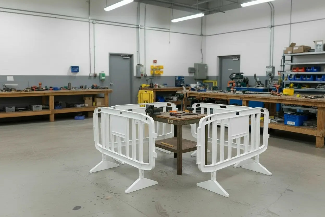 Barrière de sécurité plastique Urban 100 % recyclable pour usage intensif