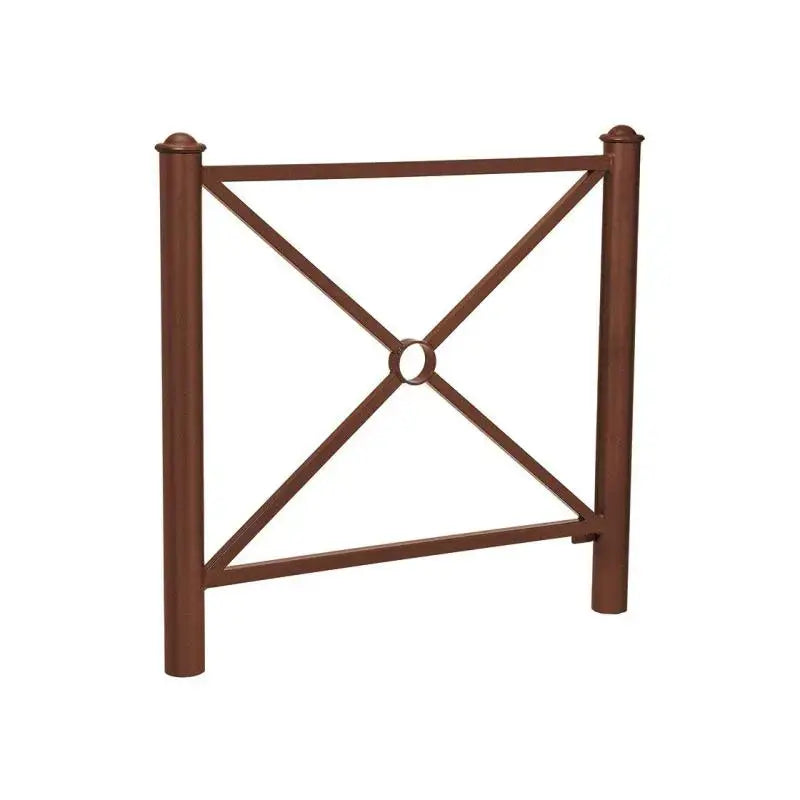 Barrière Province rosace avec tubes acier 30x30 et 25x25 mm