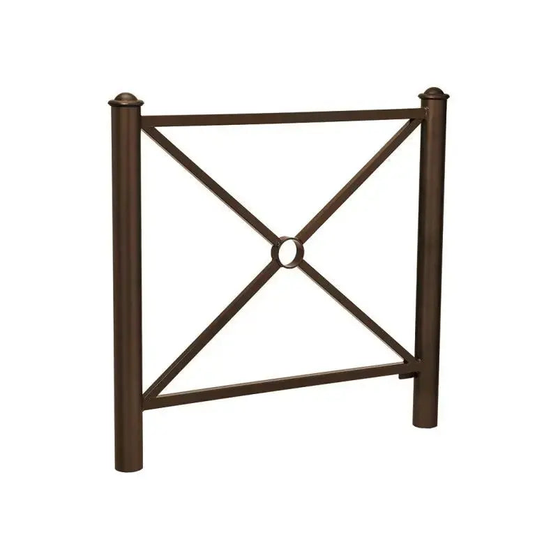 Barrière Province avec pommeau City et cadre décoratif simple croix