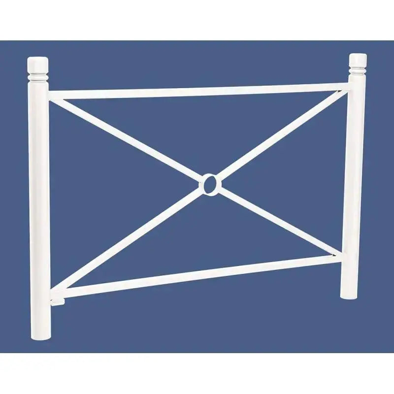 Barrière Province avec pommeau Agora et cadre simple croix décoratif