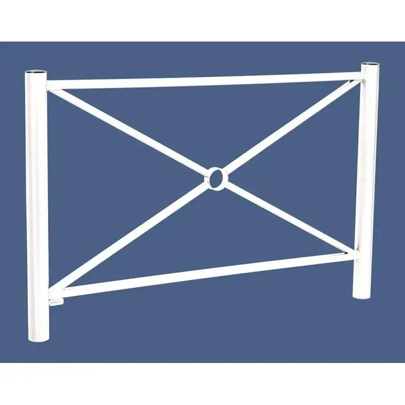 Barrière Province avec cadre simple croix et finition peinture sur zinc
