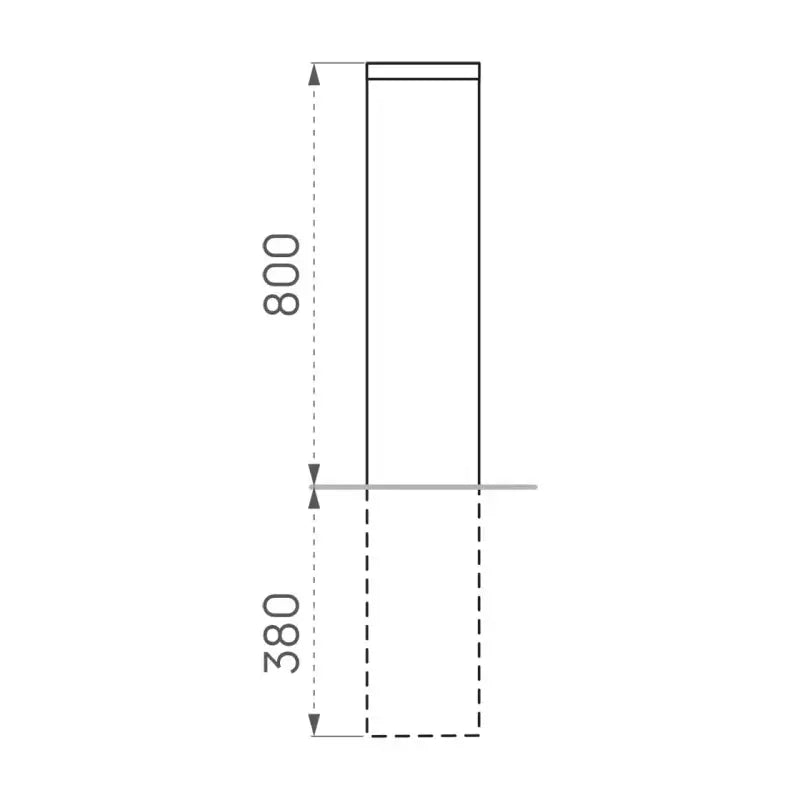 Borne anti-bélier tout inox Procity