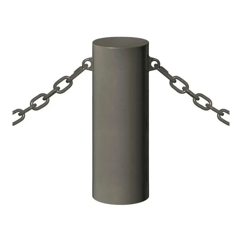Borne acier Barcelone pour espaces publics, installation par scellement ou fourreau