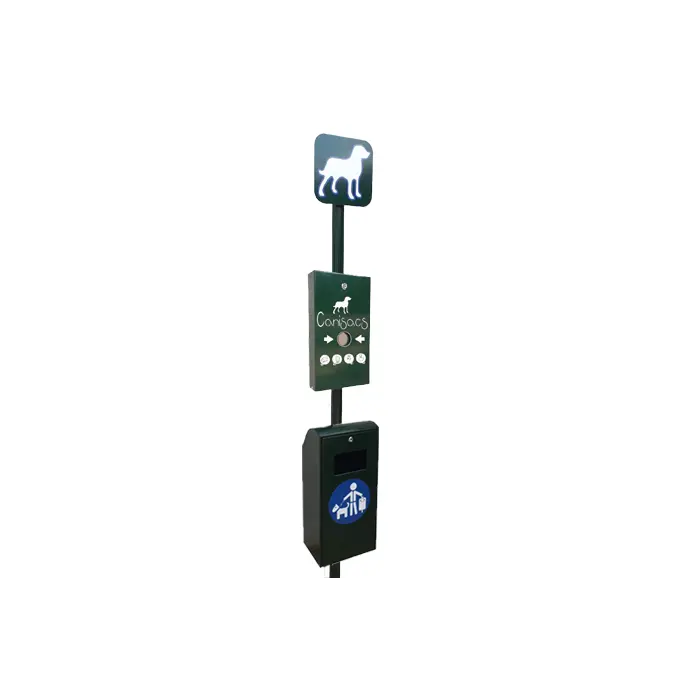 Borne de propreté avec distributeur Canisacs france collectivités