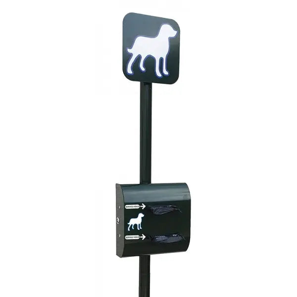 Borne de propreté canine avec distributeur double rouleau france collectivités