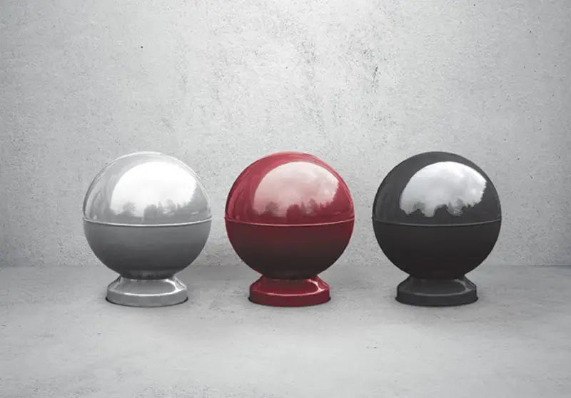Borne de protection Globe robuste H45 cm avec finition époxy antirouille