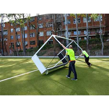 But de Hockey sur gazon en aluminium avec ancrages - classe 2 FIH france collectivités