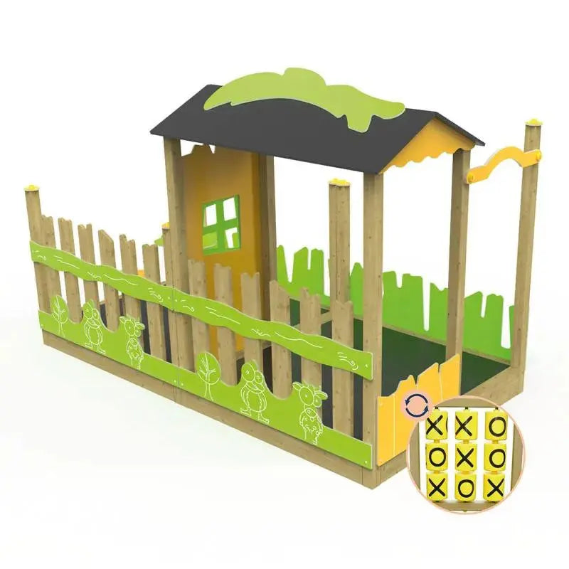 Cabane de jeux conforme norme EN1176 pour collectivités