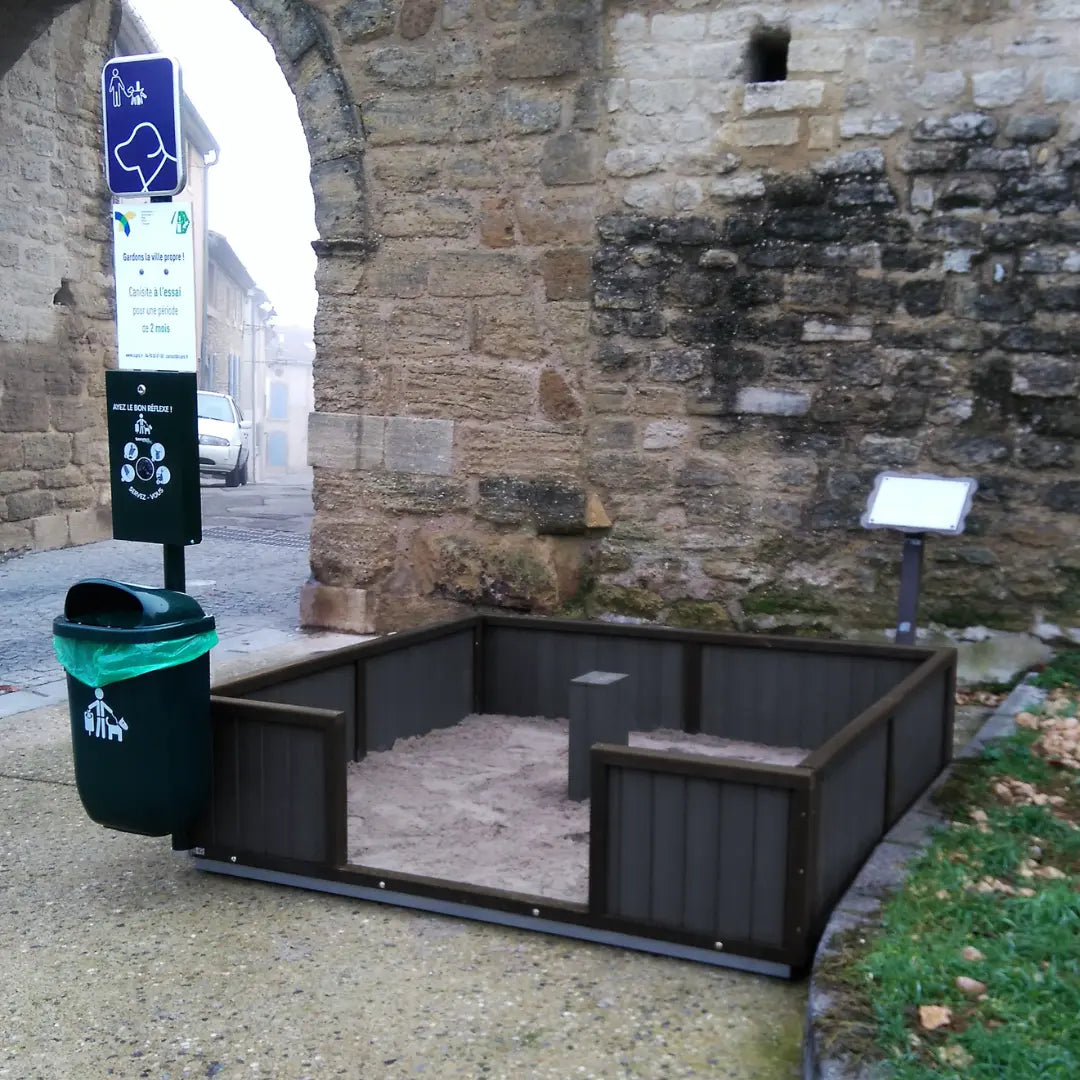 Canisite en PVC recyclé de 4m2 france collectivités