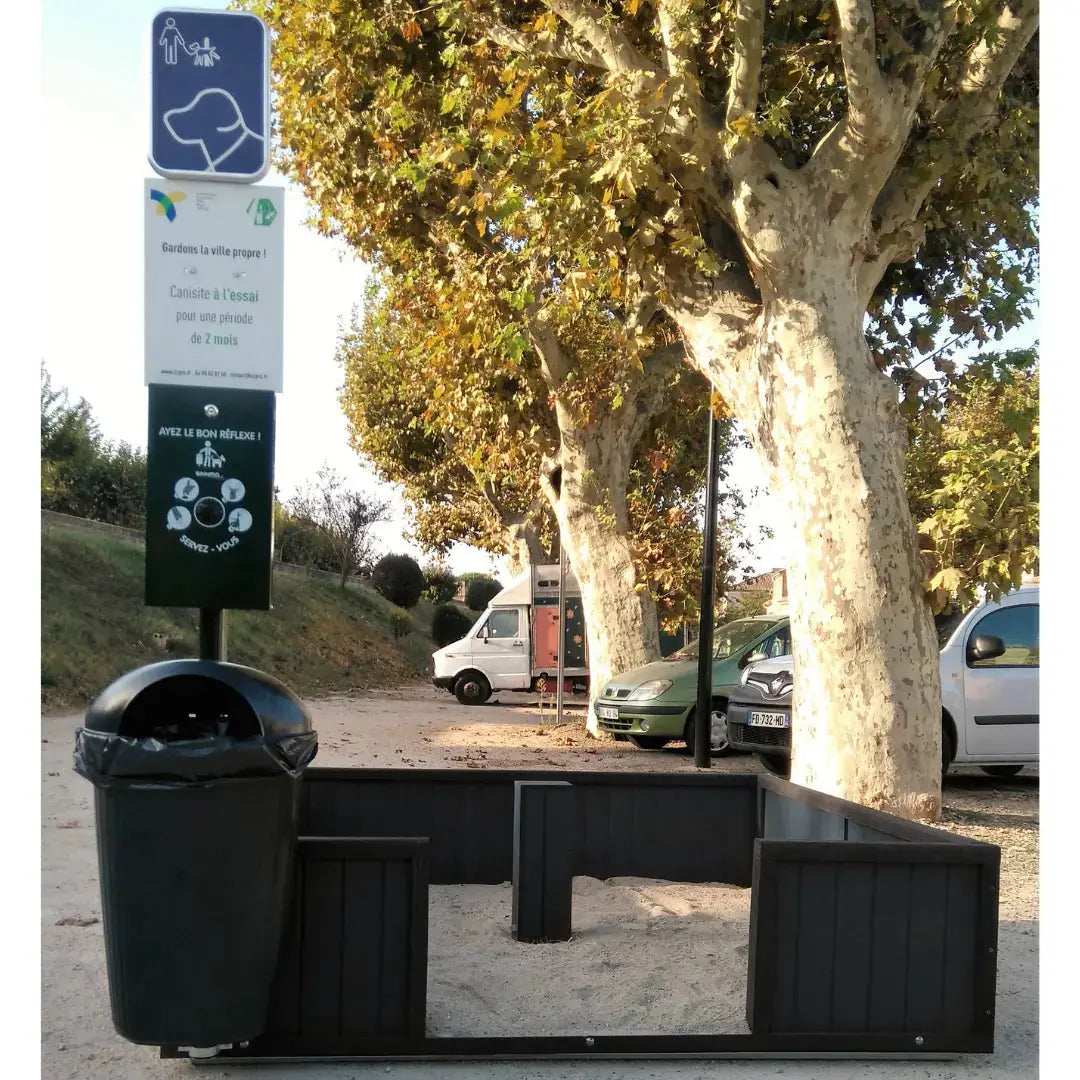 Canisite en PVC recyclé de 4m2 france collectivités