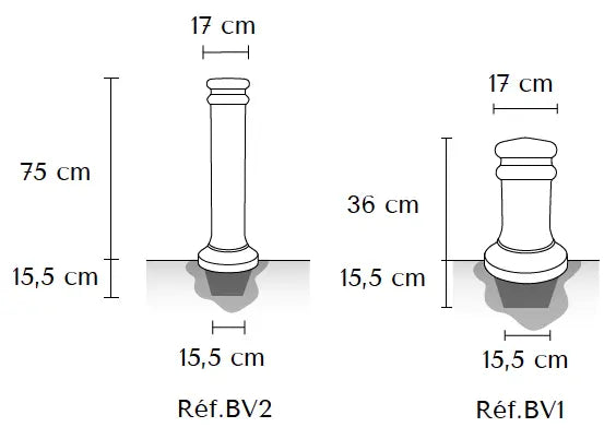 Borne Neptune 36 ou 75 cm - France Collectivités