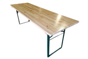 Table pliante bois cornière 220 x 60 cm - France Collectivités