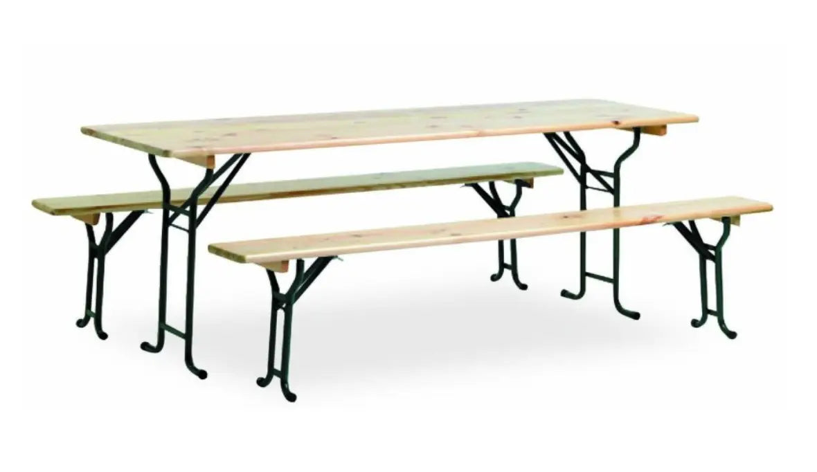 Ensemble brasserie tubulaire 220 x 60 cm - France Collectivités