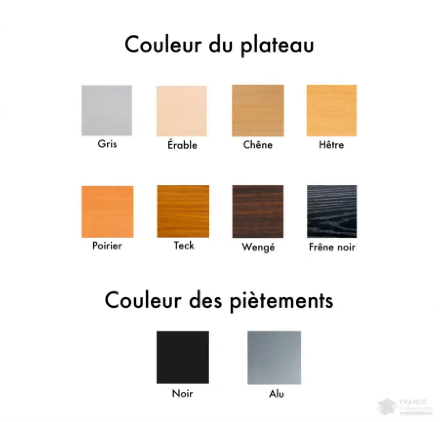 Table de formation pliante plateau mélaminé - France Collectivités