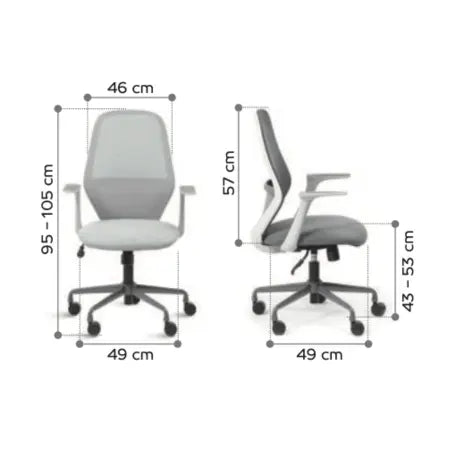 Fauteuil Time confortable avec dossier maille et mousse injectée