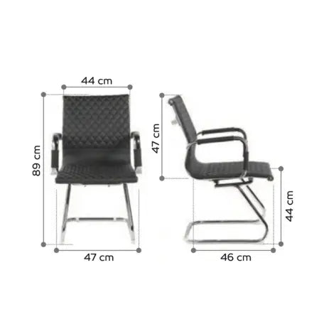 Fauteuil visiteur en polyuréthane Delaware france collectivités