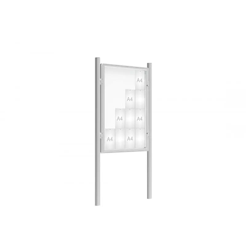 Vitrine 2000 simple face sur poteaux Procity