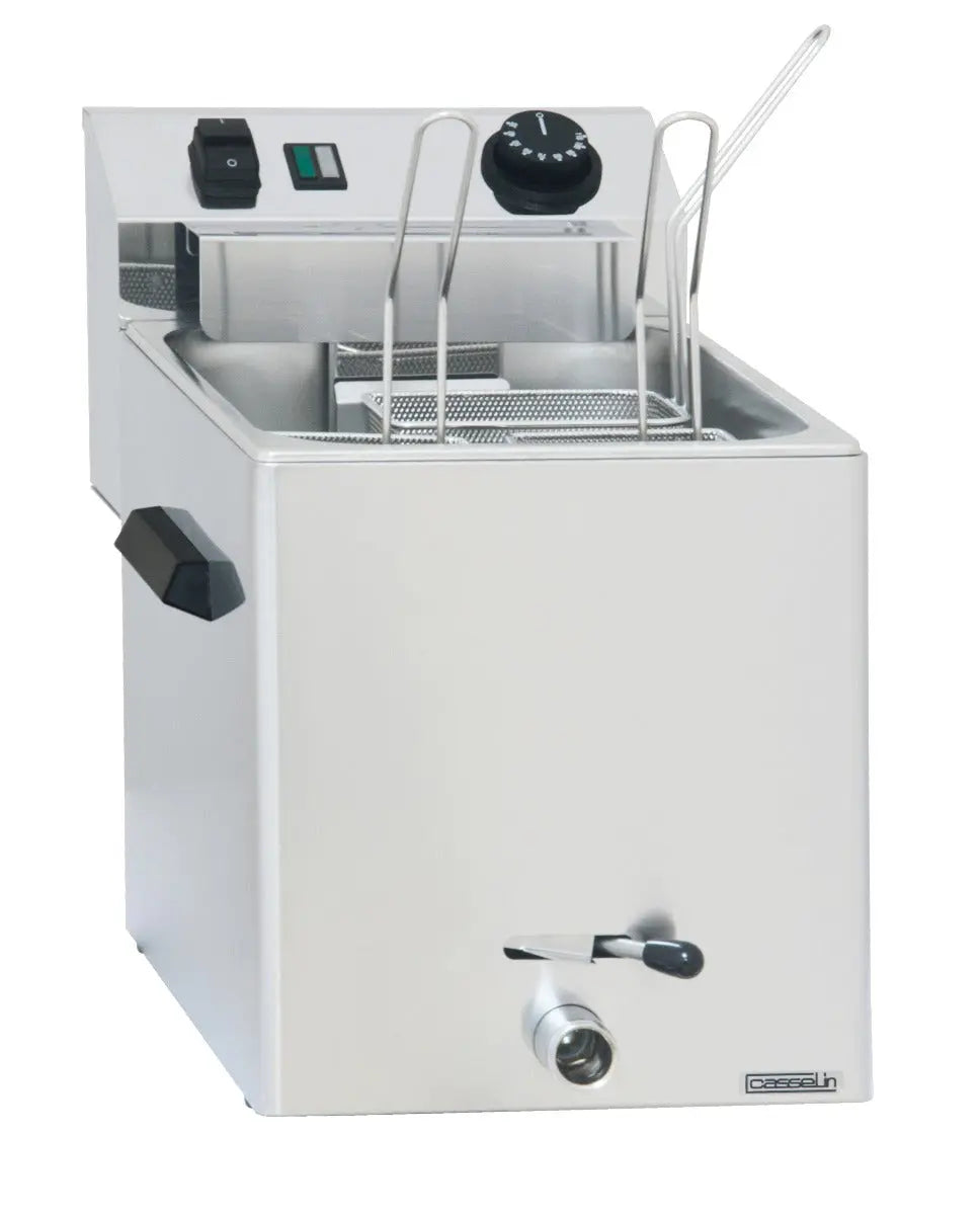 Cuiseur à pâtes électrique avec vanne de vidange - 3 paniers Casselin