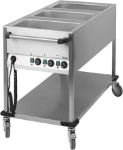Chariot bain-marie à eau 3 x GN 1/1 Casselin