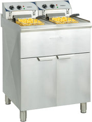 Friteuse électrique sur pieds  2 x 10 litres haut rendement Casselin