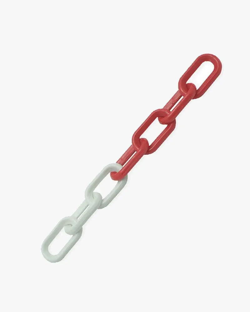 Chaine de signalisation polypro rouge et blanc 2m - France Collectivités
