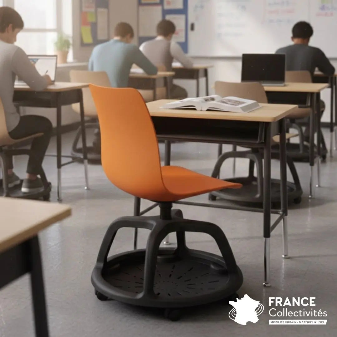 Chaise College sans tablette pour salles de cours et environnements collectifs