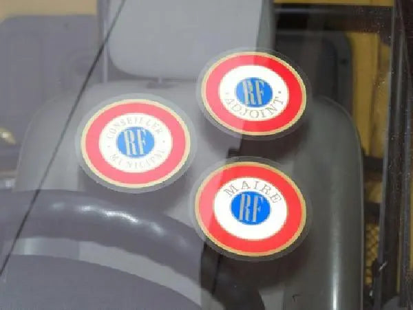 Cocarde de voiture électrostatique france collectivités