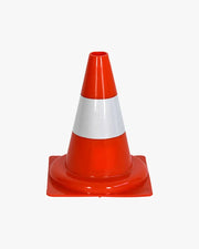 Cône de signalisation 300 mm lot de 10 classe 1 orange blanc avec bandes réfléchissantes